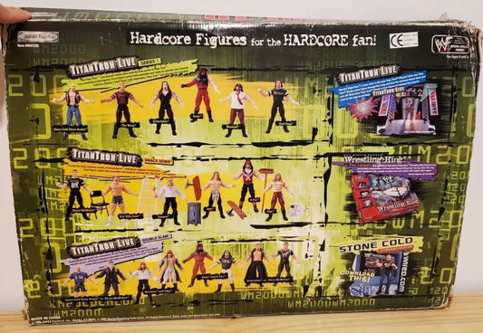 2000 WWF Jakks Pacific Titantron Live "Perfect 10" Box Set with Smokin' Skull Championship Belt