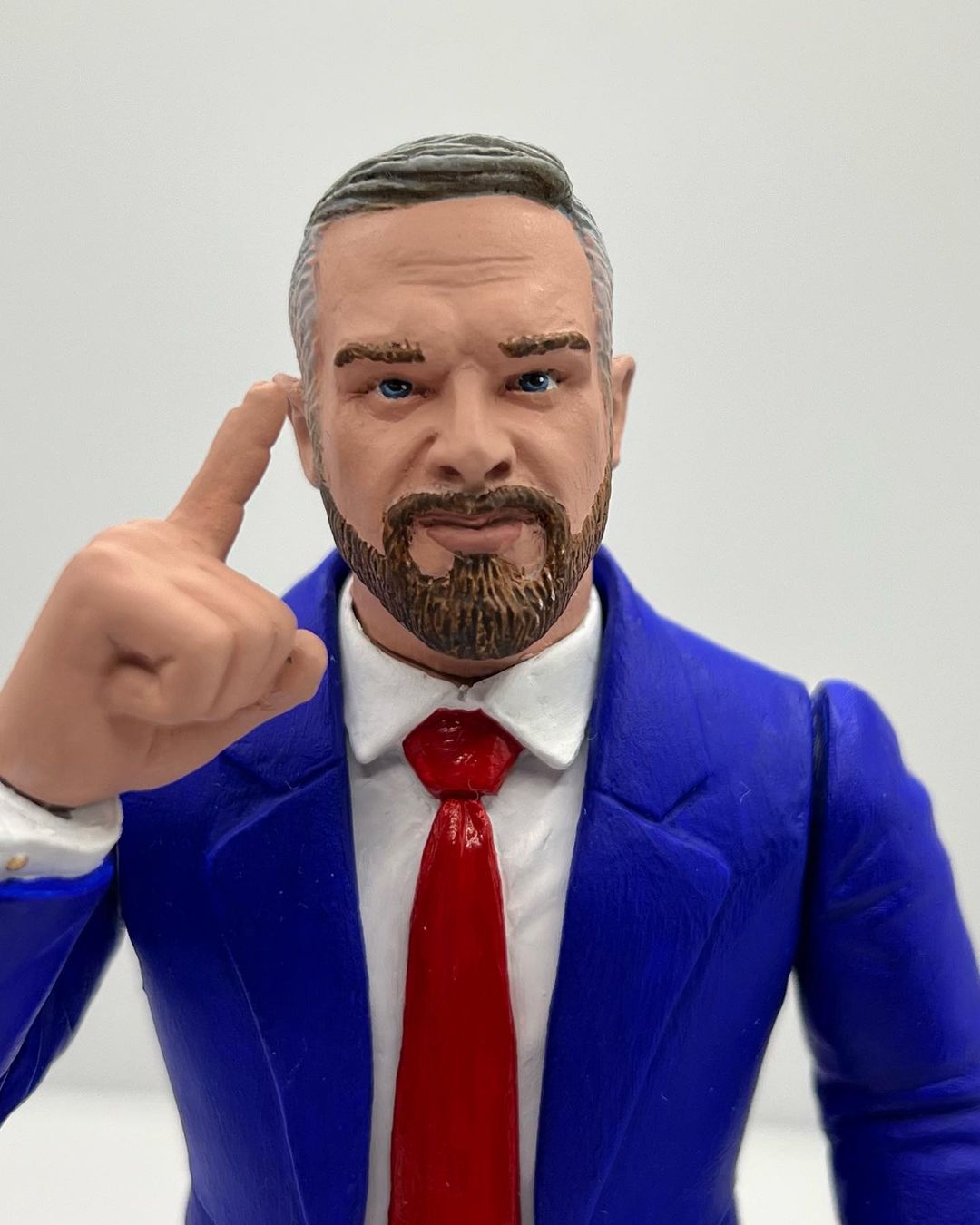 2024 Zombie Sailor's Toys Wrestling's Heels & Faces NYCC Exclusive "Smart" Mark Sterling [With Royal Blue Suit]