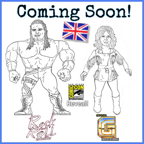 2024 Hasttel Toy Grapplers & Gimmicks SummerSlam 1992 2-Pack: British Bulldog & Diana Hart Smith
