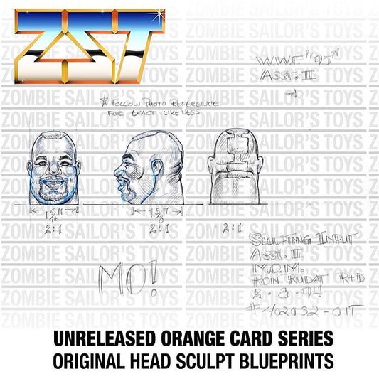 Unreleased WWF Hasbro Orange Card Series 12 Mo from Men On a Mission