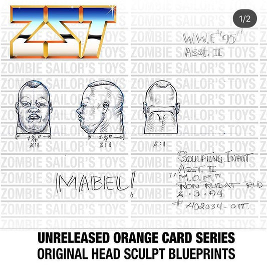 Unreleased WWF Hasbro Orange Card Series 12 Mabel from Men On a Mission