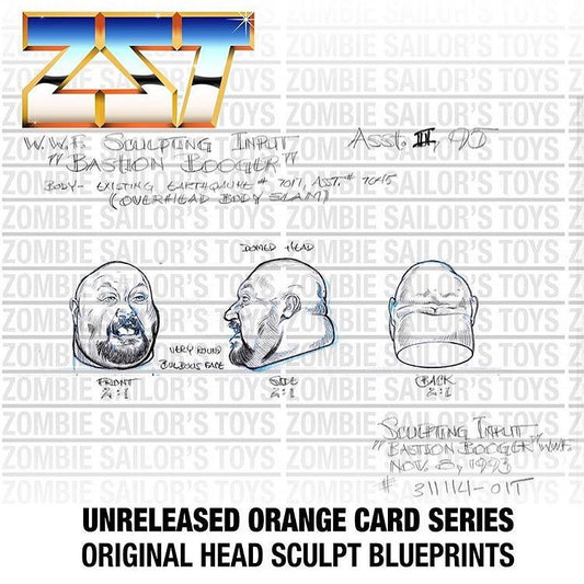 Unreleased WWF Hasbro Orange Card Series 12 Bastion Booger