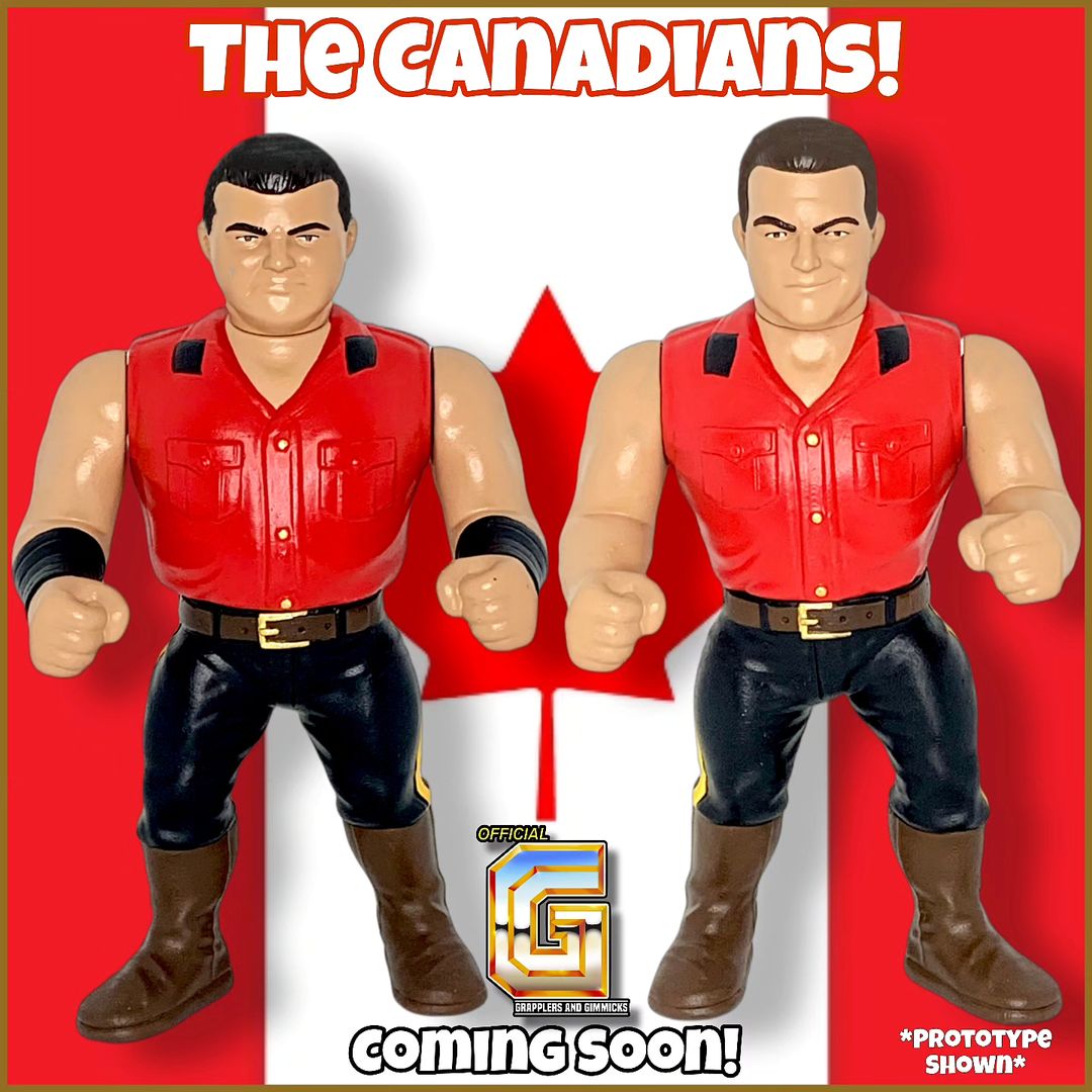2024 Hasttel Toy Grapplers & Gimmicks The Canadians [The Quebecers]: Pierre Carl Ouellet & Jacques Rougeau
