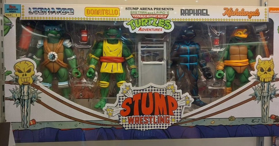 2024 NECA Eastman & Laird's Teenage Mutant Ninja Turtles Adventures Stump Wrestling Box Set