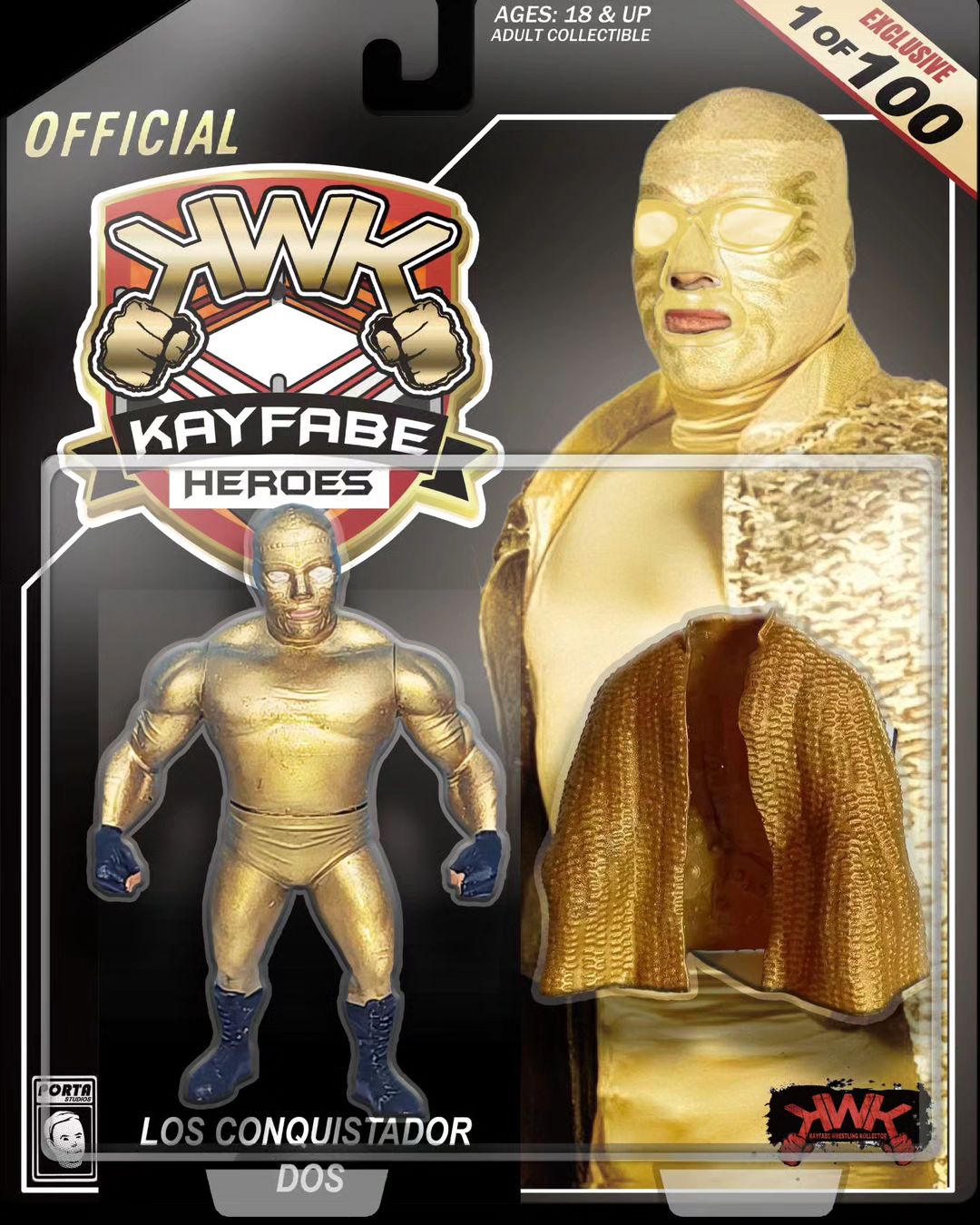 KWK Kayfabe Heroes Series 2 Los Conquistador Uno [Exclusive]