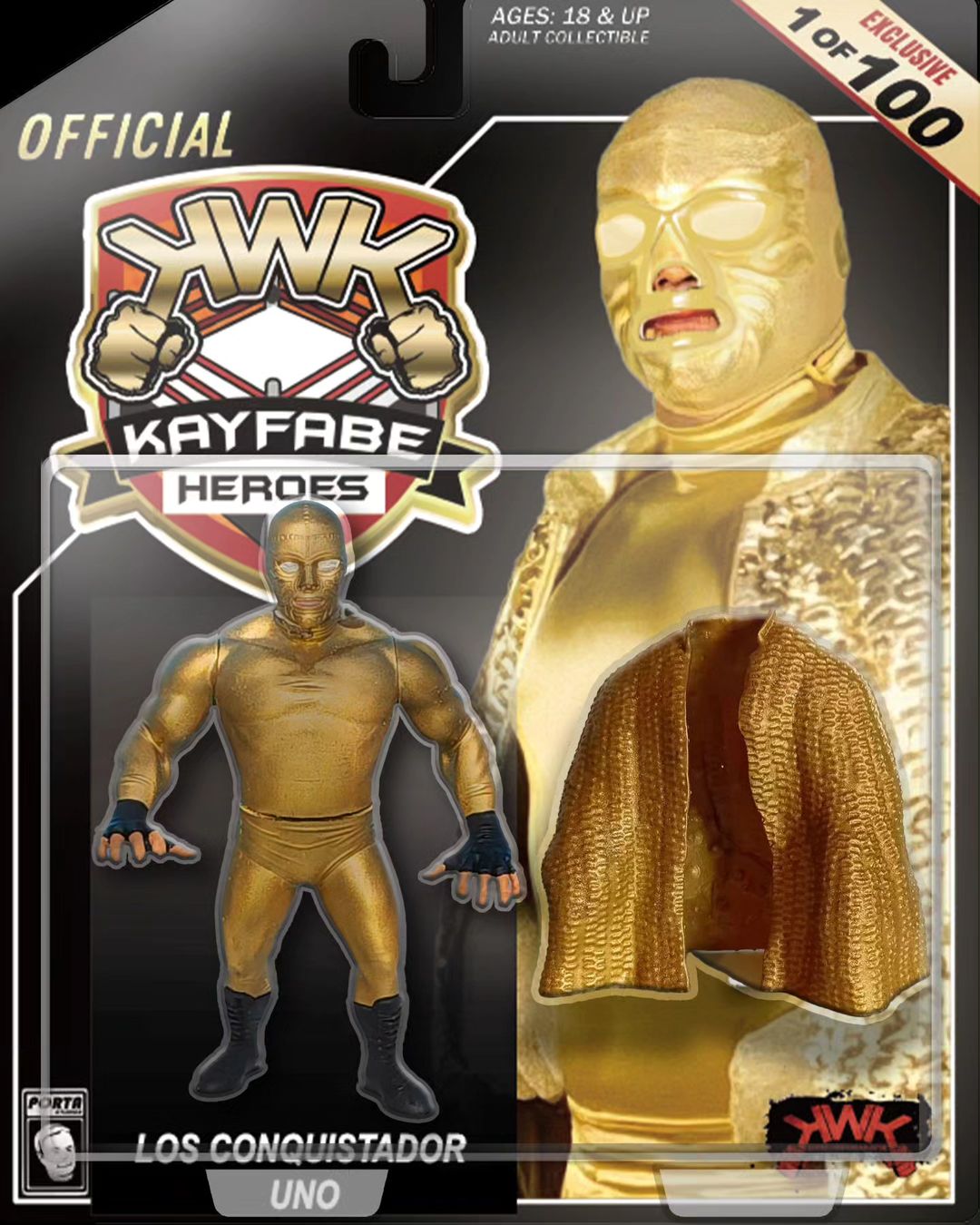 KWK Kayfabe Heroes Series 2 Los Conquistador Dos [Exclusive]