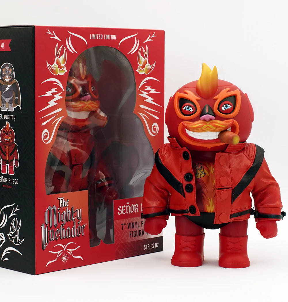 2018 So Electric & Ruby Raygun The Mighty Luchador 7" Vinyl Figure Series 02 Señor Fuego