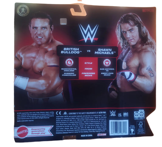 2024 WWE Mattel Main Event Raw on Netflix 2-Pack: British Bulldog vs. Shawn Michaels