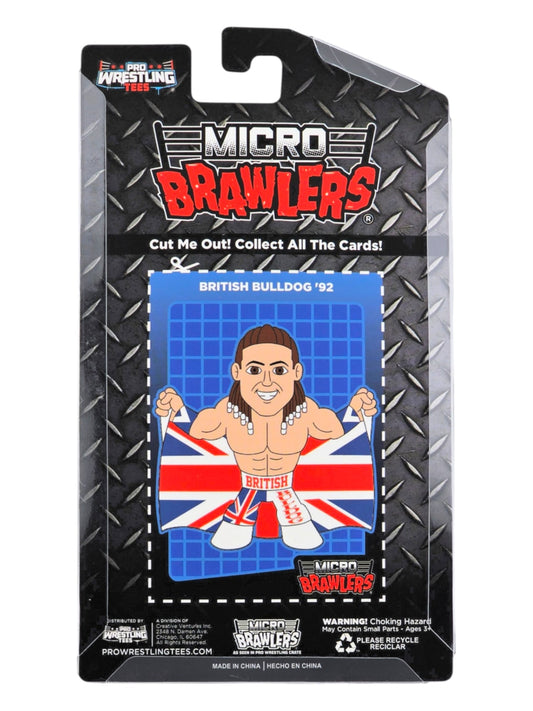 2025 Pro Wrestling Tees Limited Edition Micro Brawler British Bulldog '92