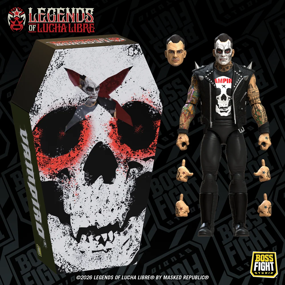2027 Boss Fight Studio Legends of Lucha Libre Fanaticos Vampiro [Coffin Box Resurrected]
