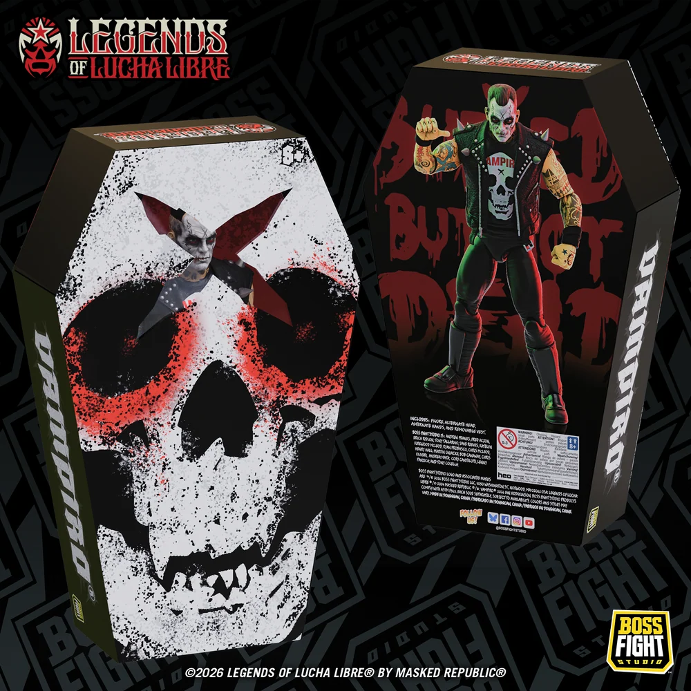 2027 Boss Fight Studio Legends of Lucha Libre Fanaticos Vampiro [Coffin Box Resurrected]