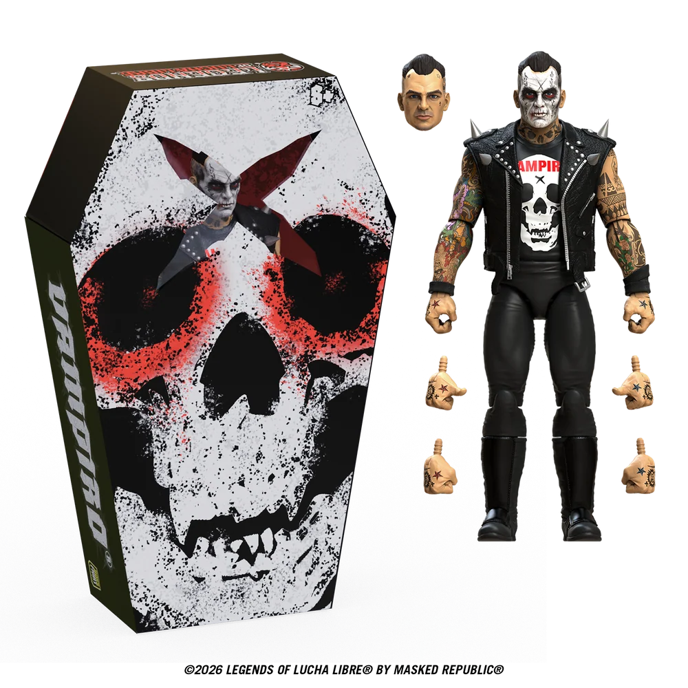 2027 Boss Fight Studio Legends of Lucha Libre Fanaticos Vampiro [Coffin Box Resurrected]