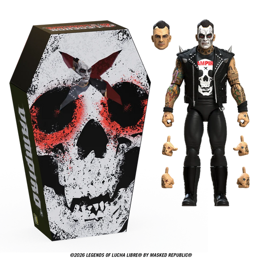 2027 Boss Fight Studio Legends of Lucha Libre Fanaticos Vampiro [Coffin Box Resurrected]