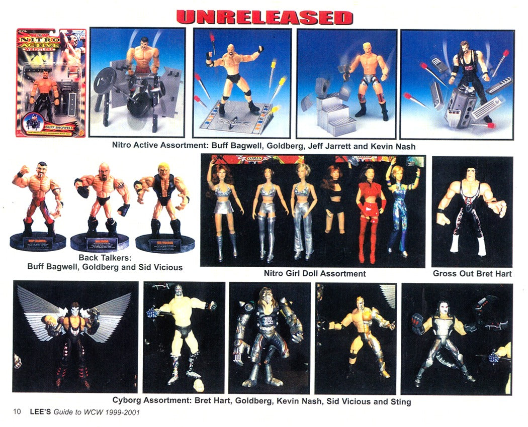 Unreleased WCW Toy Biz Cyborg Wrestlers Sting