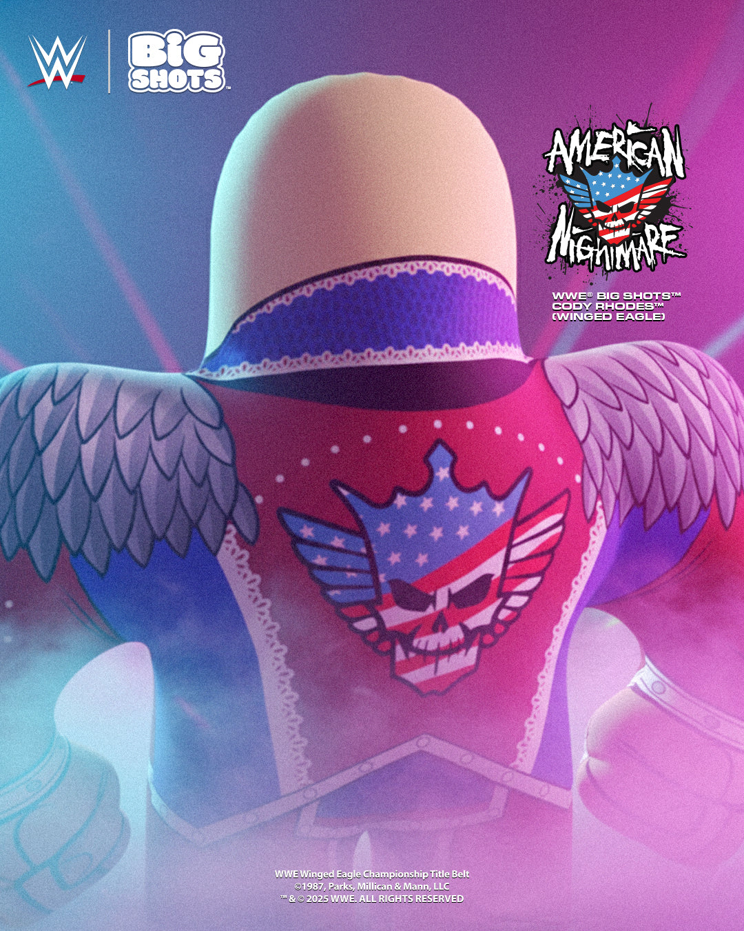 2025 WWE Big Shots Saturday Night's Main Event Release No. 1 Cody Rhodes [Winged Eagle]