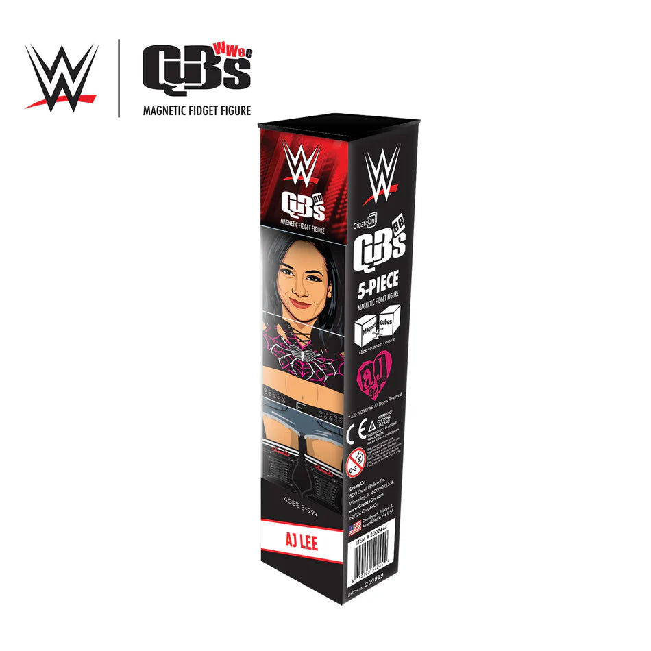 2026 WWE CreateOn QuBees Magnetic Fidget Figure Series 1 AJ Lee