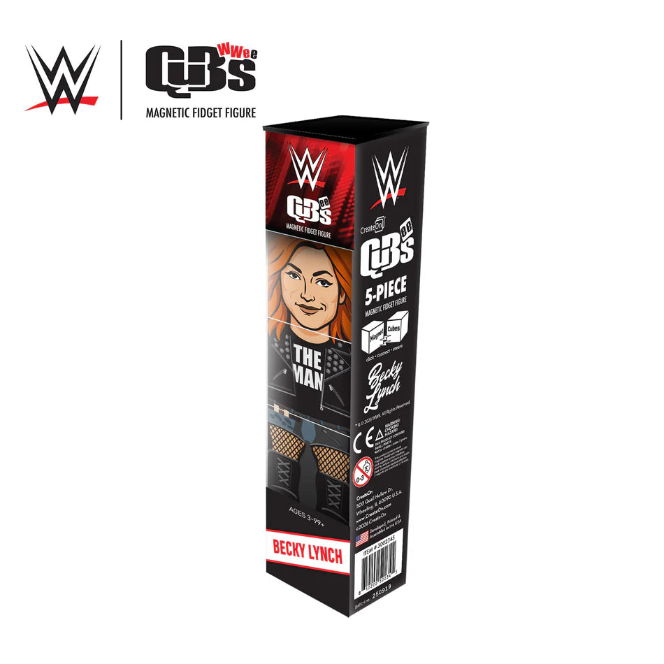 2026 WWE CreateOn QuBees Magnetic Fidget Figure Series 1 Becky Lynch