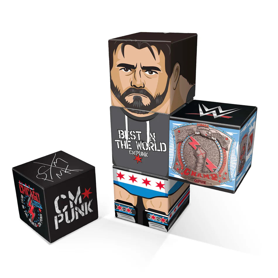 2026 WWE CreateOn QuBees Magnetic Fidget Figure Series 1 CM Punk
