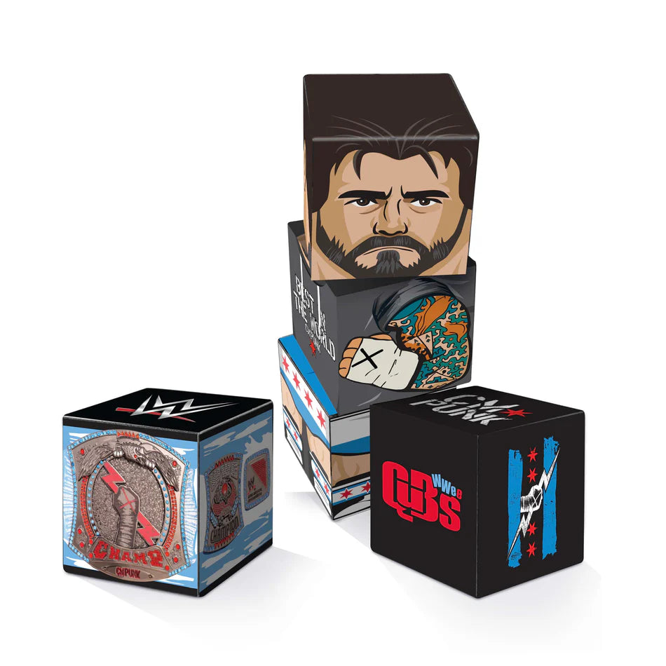 2026 WWE CreateOn QuBees Magnetic Fidget Figure Series 1 CM Punk