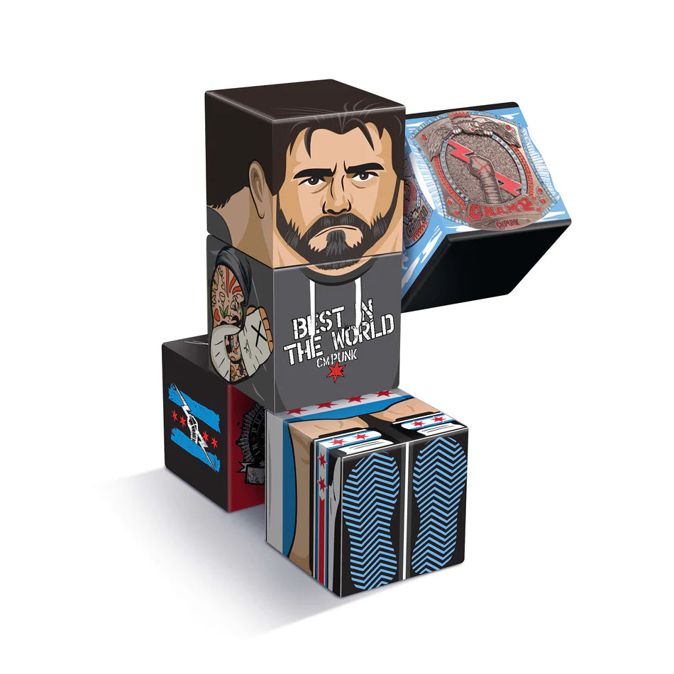 2026 WWE CreateOn QuBees Magnetic Fidget Figure Series 1 CM Punk