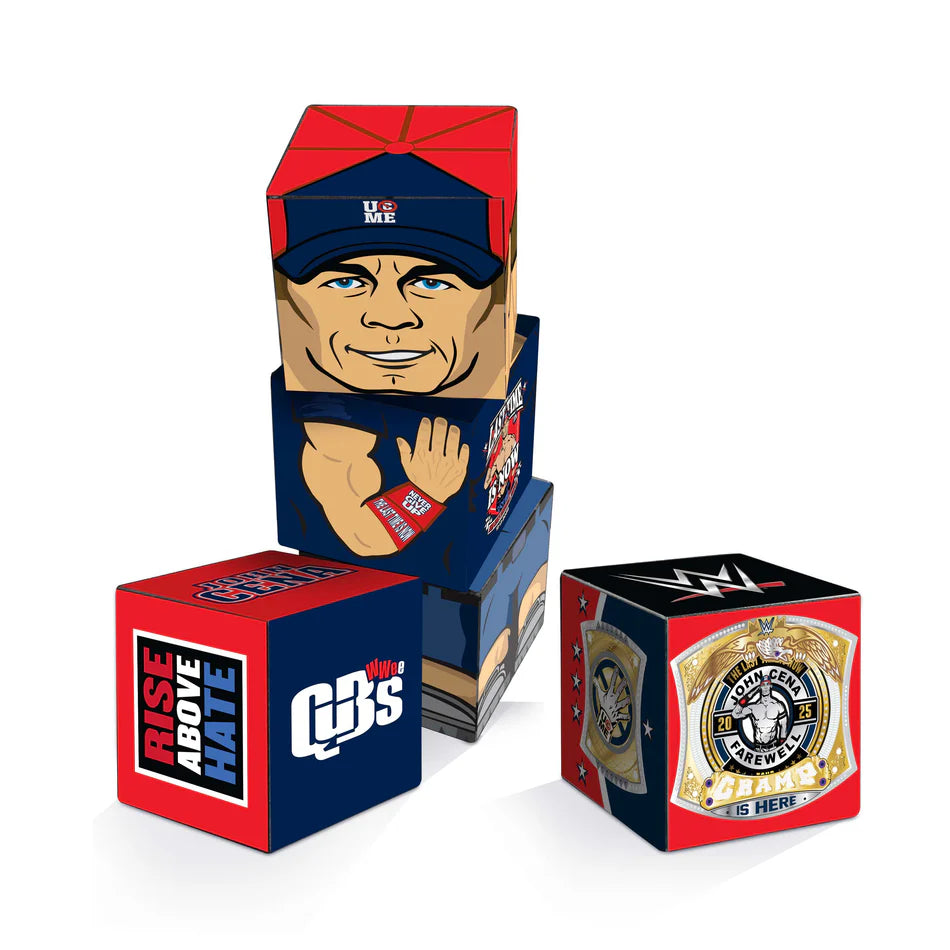 2026 WWE CreateOn QuBees Magnetic Fidget Figure Series 1 John Cena [With Blue Gear]
