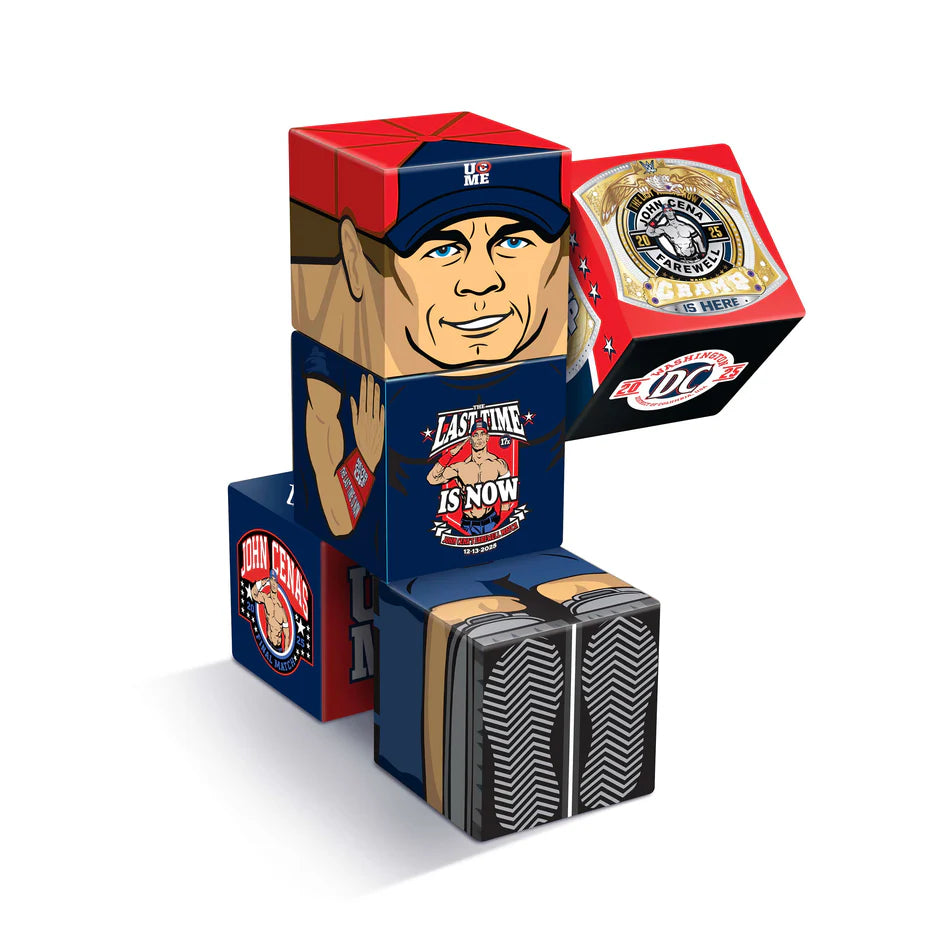 2026 WWE CreateOn QuBees Magnetic Fidget Figure Series 1 John Cena [With Blue Gear]