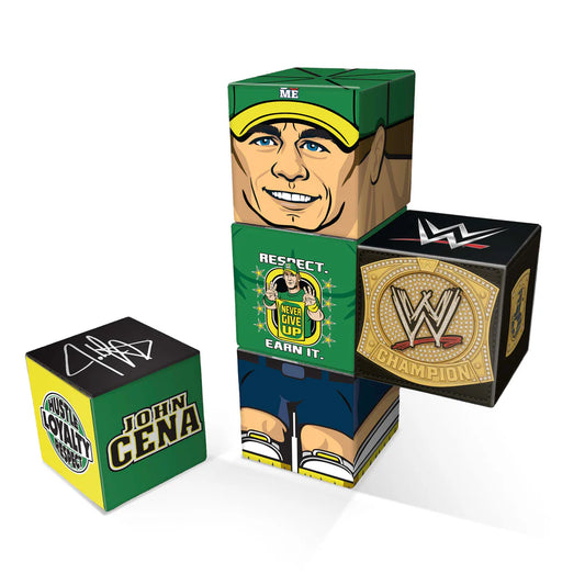 2026 WWE CreateOn QuBees Magnetic Fidget Figure Series 1 John Cena [With Green Gear]