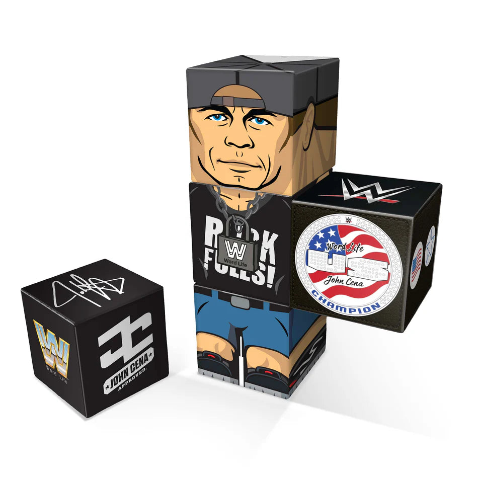 2026 WWE CreateOn QuBees Magnetic Fidget Figure Series 1 John Cena [With Black Gear]