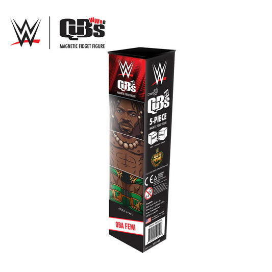 2026 WWE CreateOn QuBees Magnetic Fidget Figure Series 1 Oba Femi