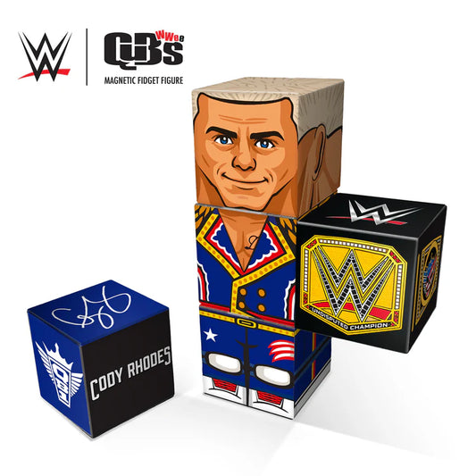 2026 WWE CreateOn QuBees Magnetic Fidget Figure Series 1 Cody Rhodes