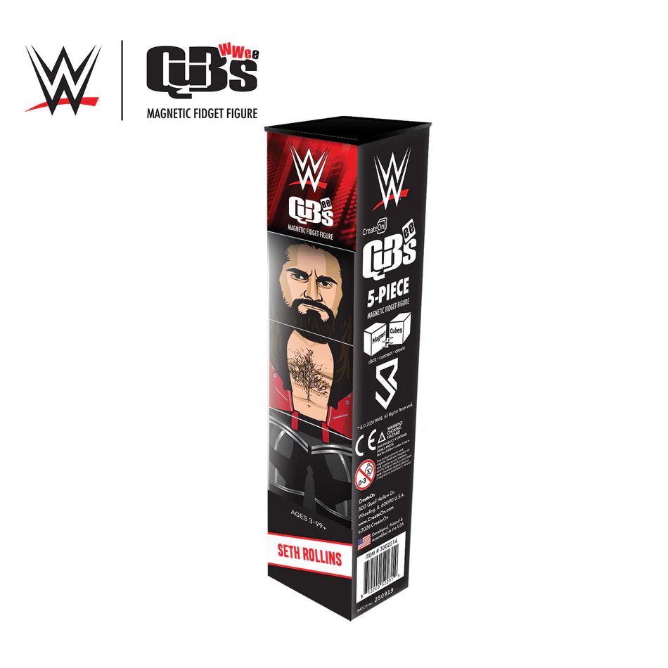 2026 WWE CreateOn QuBees Magnetic Fidget Figure Series 1 Seth Rollins