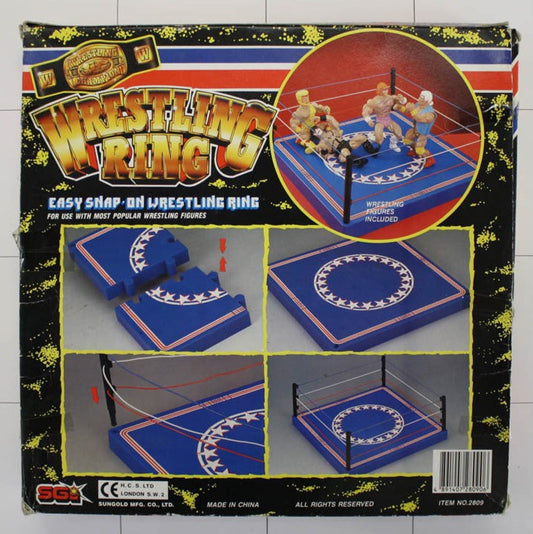 Sungold Wrestling Champions Bootleg/Knockoff 4 Man Tag Team Wrestling Ring
