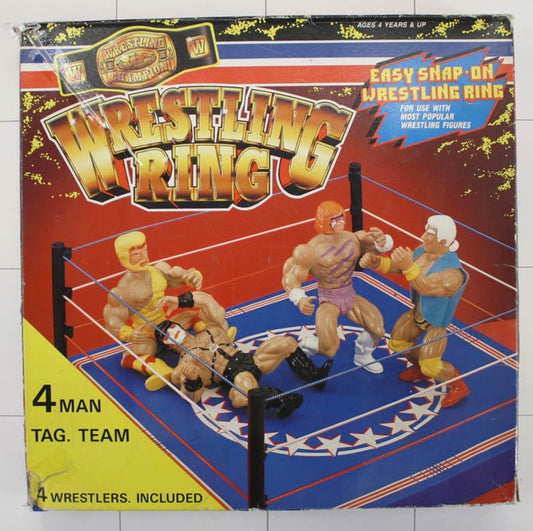 Sungold Wrestling Champions Bootleg/Knockoff 4 Man Tag Team Wrestling Ring