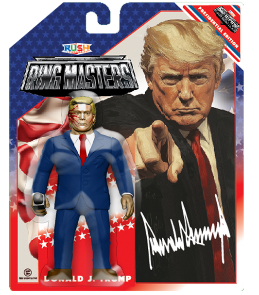 Rush Collectibles Ring Masters Presidential Edition Donald J. Trump [With Blood]