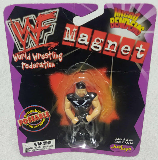 1999 WWF Just Toys Micro Bend-Ems Magnet Road Dogg