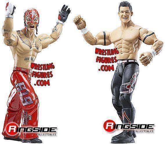 2009 WWE Jakks Pacific Adrenaline Series 35 Evan Bourne & Rey Mysterio