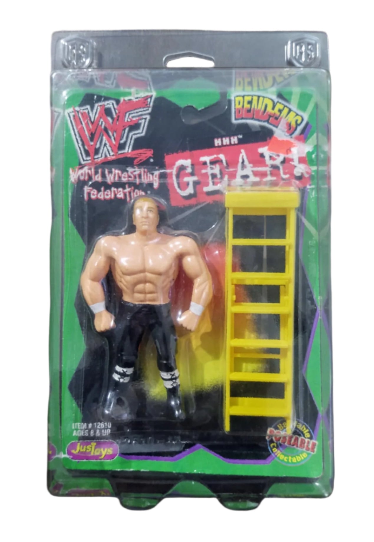 2000 WWF Just Toys Bend-Ems Gear! HHH [In Tights]