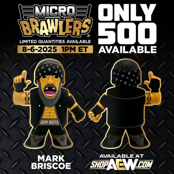2025 AEW Pro Wrestling Tees Micro Brawlers Limited Edition Mark Briscoe