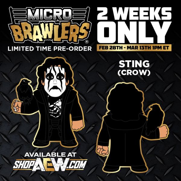 Sting USA Micro Brawler Pre-Order Now + New Arrivals! - All Elite Wrestling