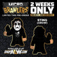 2024 AEW Pro Wrestling Tees Micro Brawlers Limited Edition Sting [Crow]