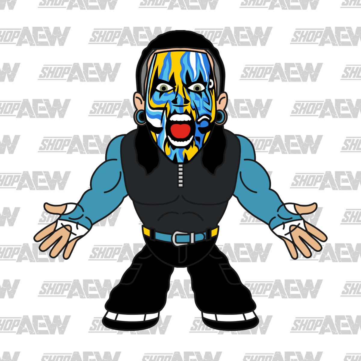 2023 AEW Pro Wrestling Tees Micro Brawlers Tag Team Edition 2 of 2 Jeff Hardy