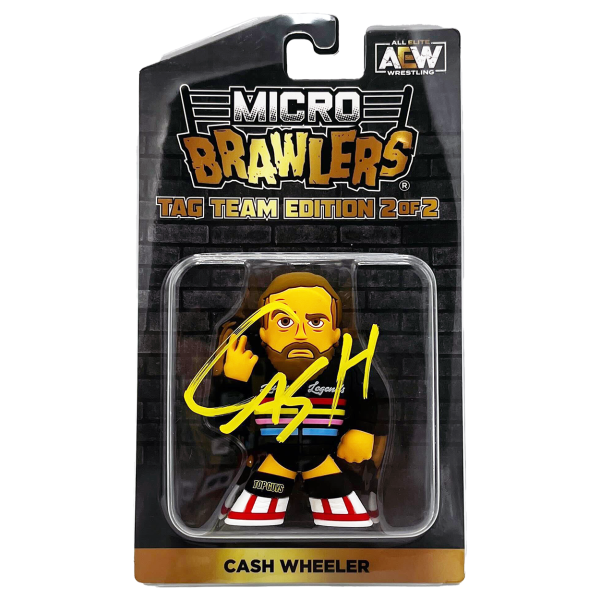 2023 AEW Pro Wrestling Tees Micro Brawlers Tag Team Edition 2 of 2 FTR Cash Wheeler