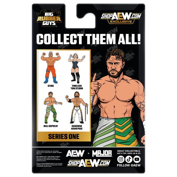 MAJOR AEW x Big Rubber Guys Series 1 Will Ospreay