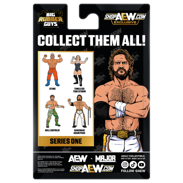 MAJOR AEW x Big Rubber Guys Series 1 Hangman Adam Page