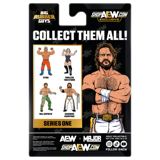 MAJOR AEW x Big Rubber Guys Series 1 Hangman Adam Page