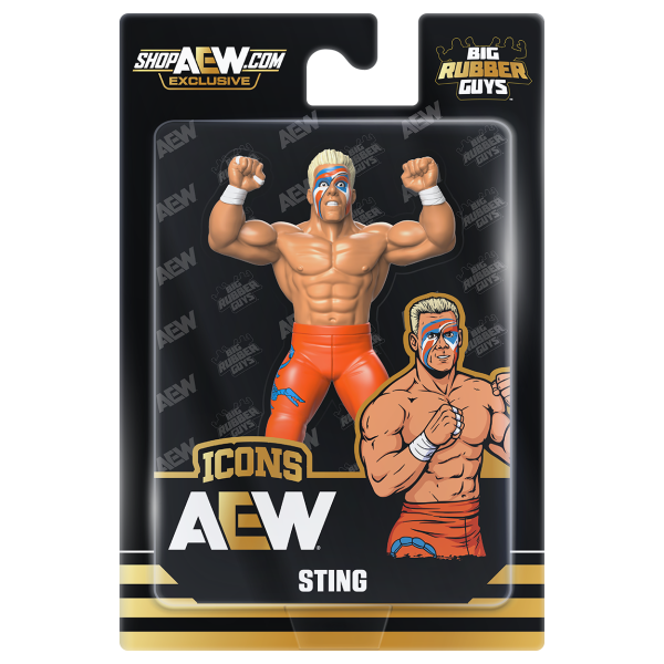 2026 MAJOR AEW x Big Rubber Guys Series 1 Icons Sting – Wrestling