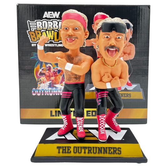 2025 AEW Pro Wrestling Tees Bobble Brawlers The Outrunners
