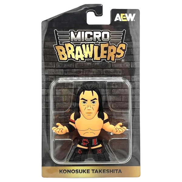 2026 AEW Pro Wrestling Tees Micro Brawlers Konosuke Takeshita [Exclusive]