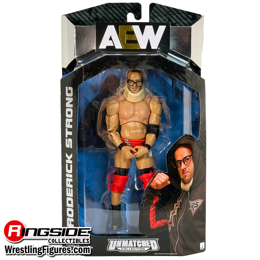 Mattel Roderick Strong 2025 AEW Jazwares Unmatched Collection Series 12 #93 Roderick Strong ...