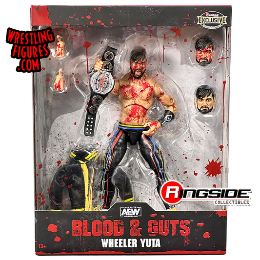 2023 AEW Jazwares Unrivaled Collection Ringside Exclusive #137 "Blood & Guts: Forged in Combat" Wheeler Yuta